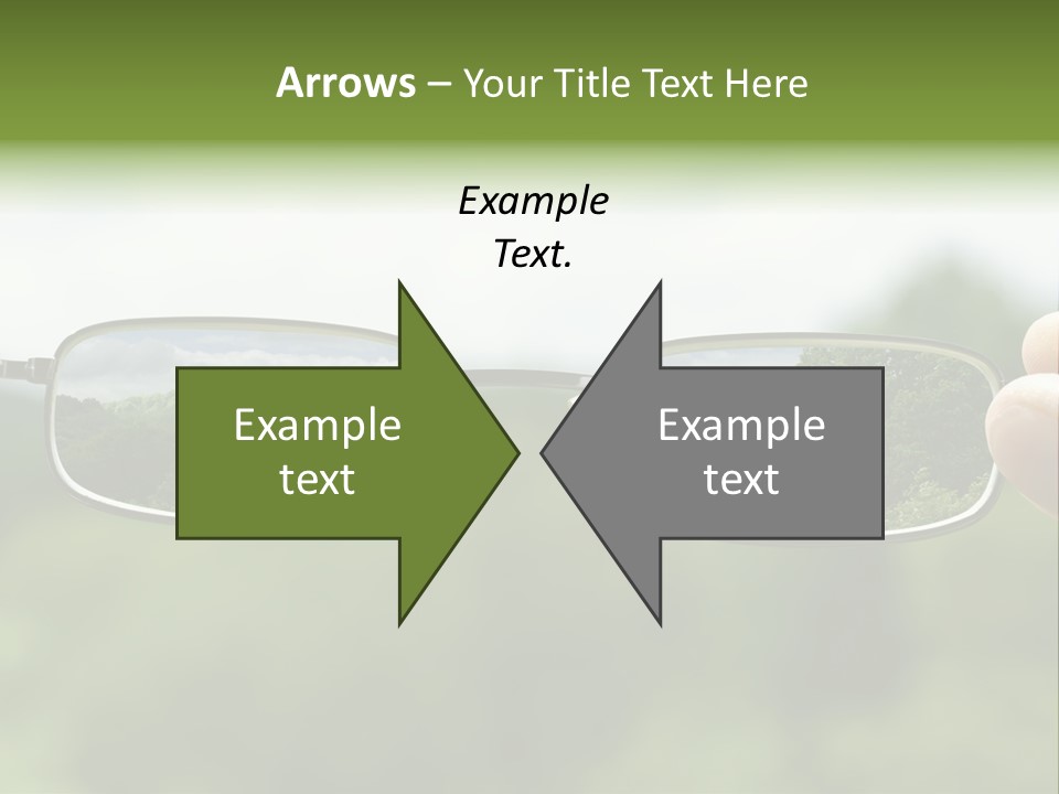 Sky Blur Shortsighted PowerPoint Template