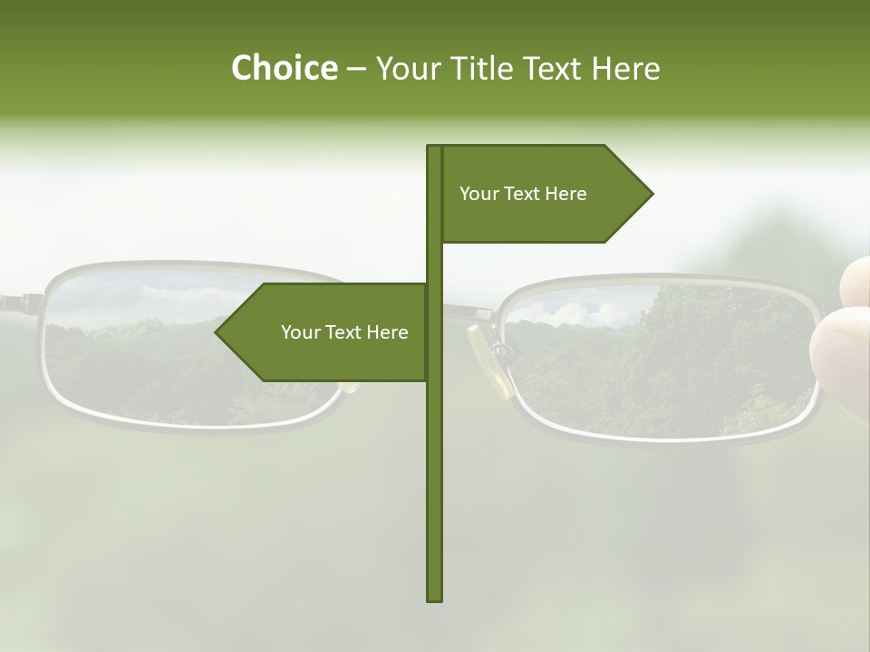 Sky Blur Shortsighted PowerPoint Template