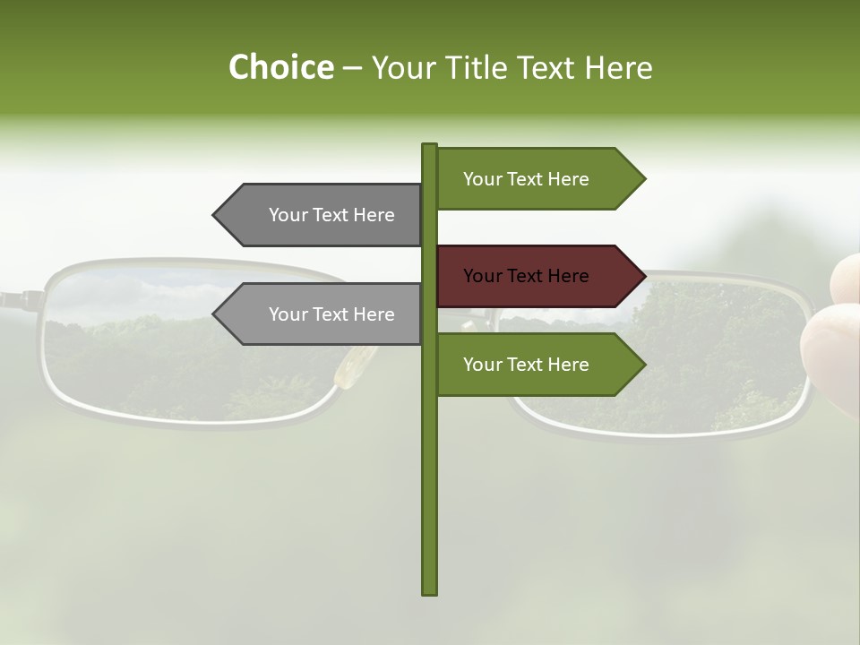 Sky Blur Shortsighted PowerPoint Template
