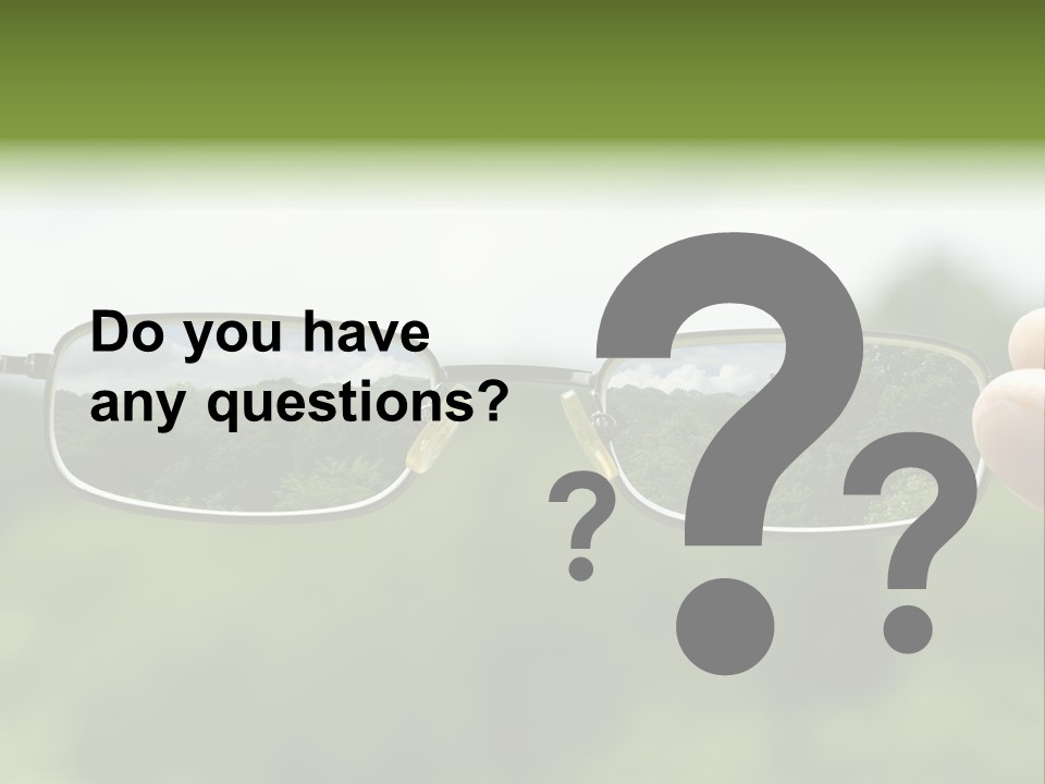 Sky Blur Shortsighted PowerPoint Template