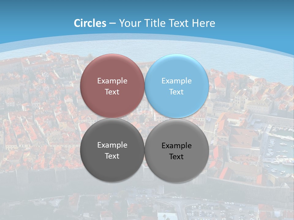 Ship Town Harbor PowerPoint Template