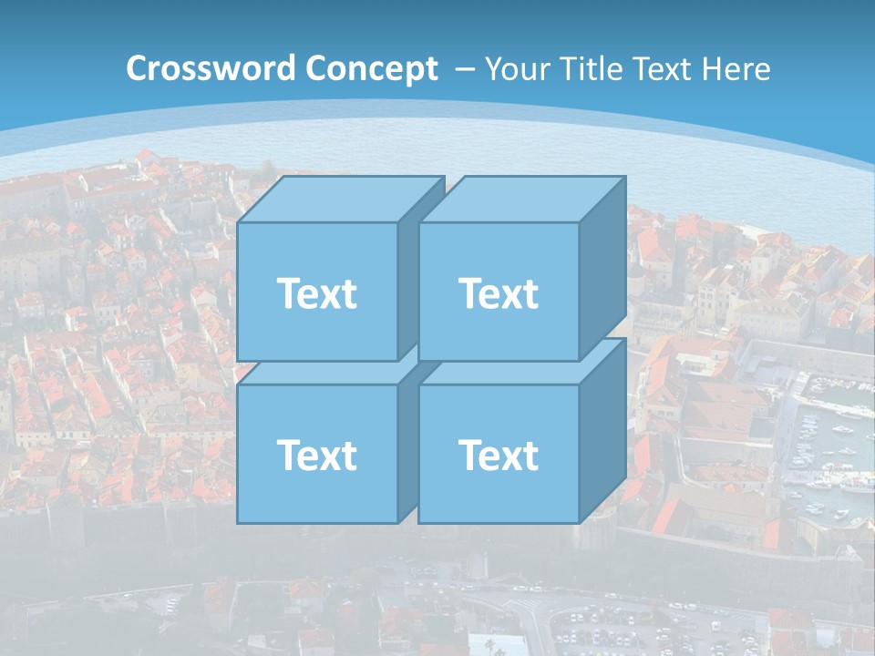 Ship Town Harbor PowerPoint Template