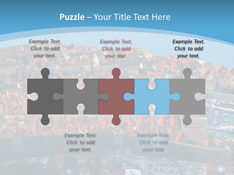 Ship Town Harbor PowerPoint Template