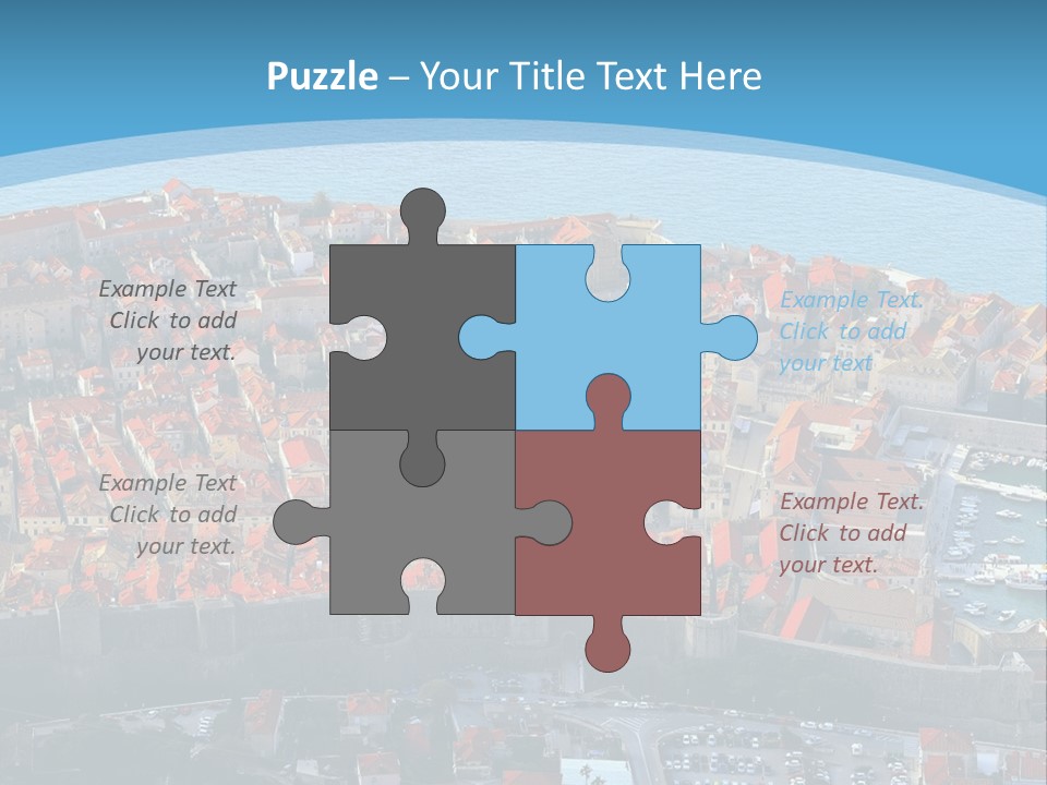 Ship Town Harbor PowerPoint Template