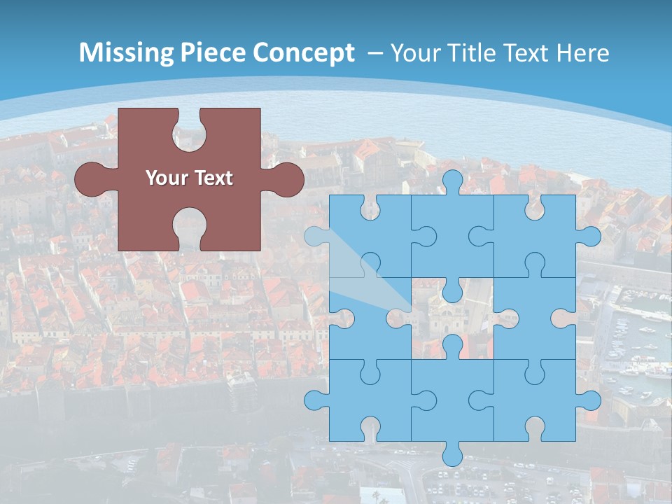 Ship Town Harbor PowerPoint Template