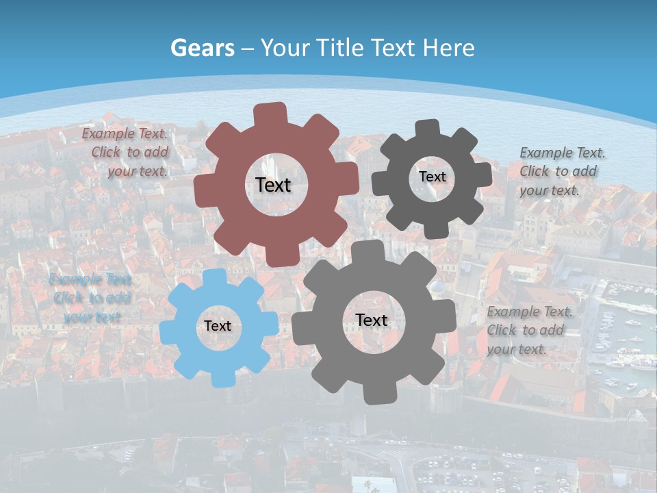 Ship Town Harbor PowerPoint Template