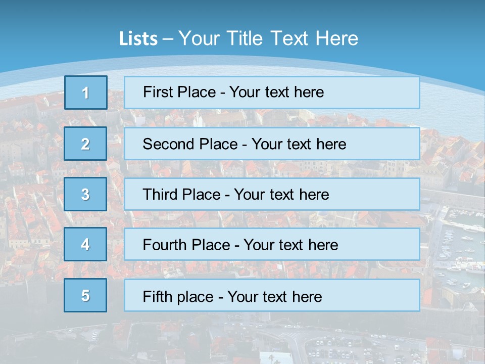 Ship Town Harbor PowerPoint Template