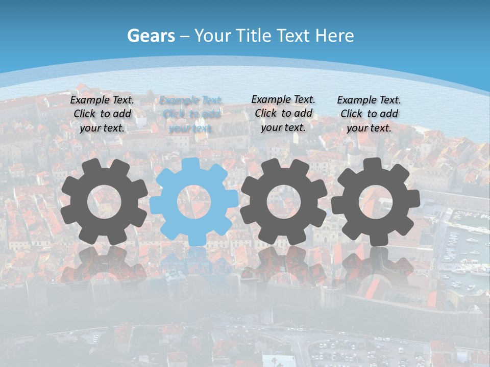 Ship Town Harbor PowerPoint Template