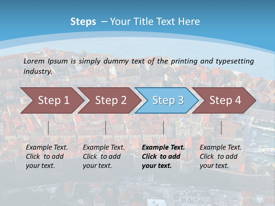 Ship Town Harbor PowerPoint Template