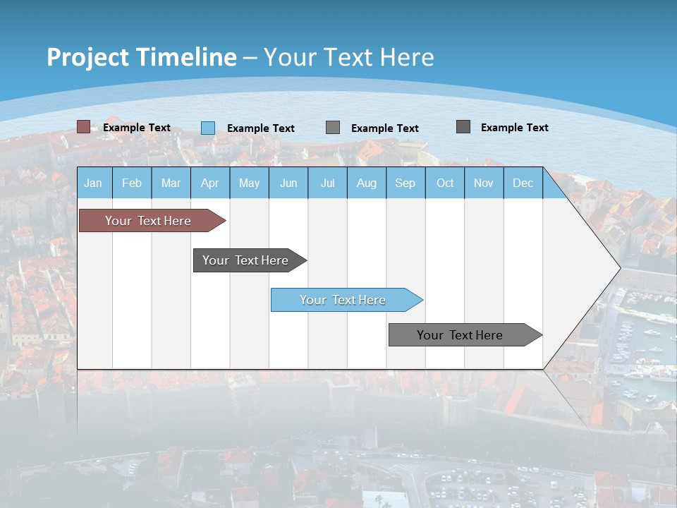 Ship Town Harbor PowerPoint Template