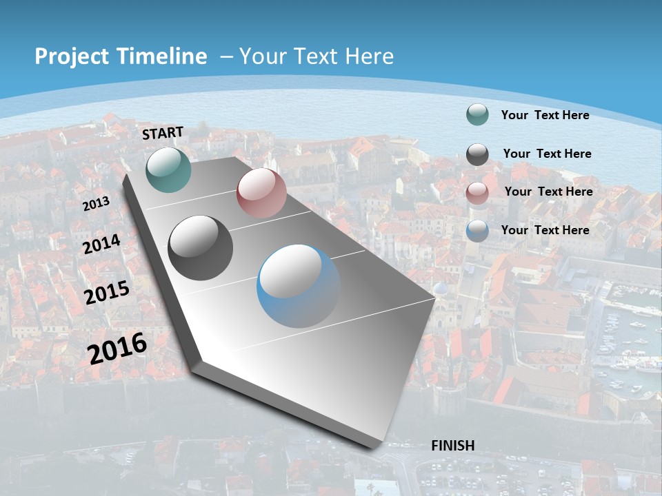 Ship Town Harbor PowerPoint Template
