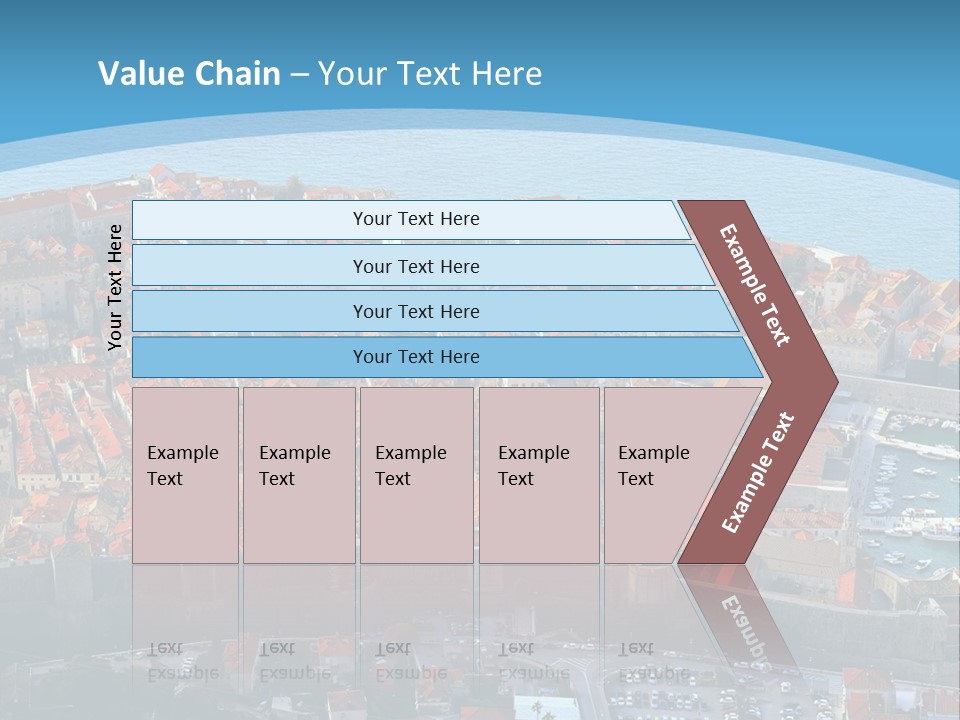 Ship Town Harbor PowerPoint Template