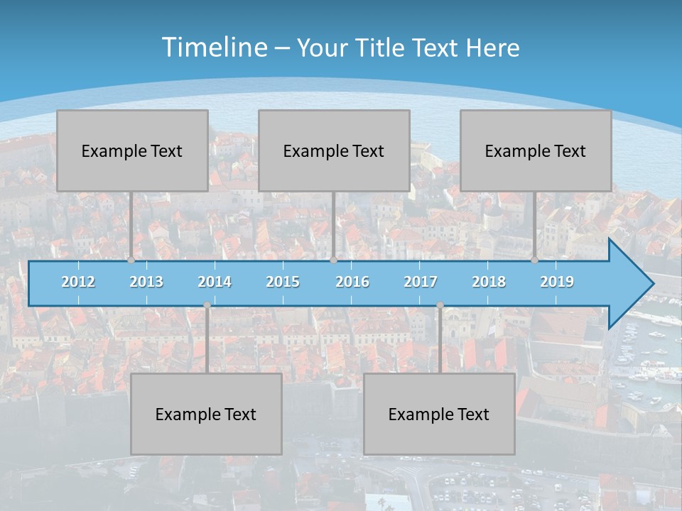Ship Town Harbor PowerPoint Template