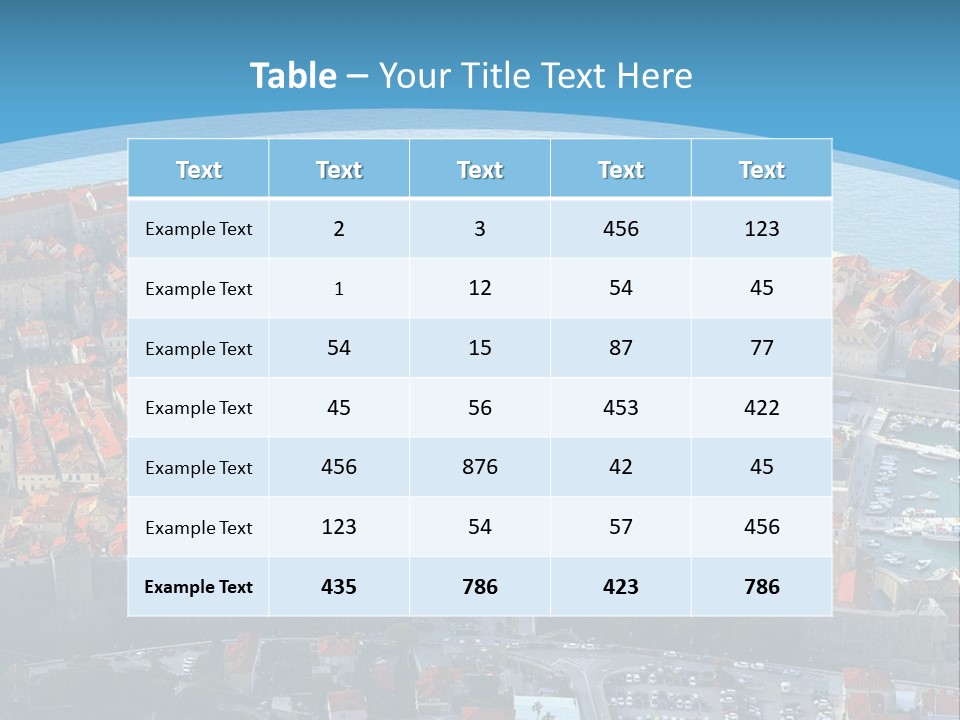 Ship Town Harbor PowerPoint Template