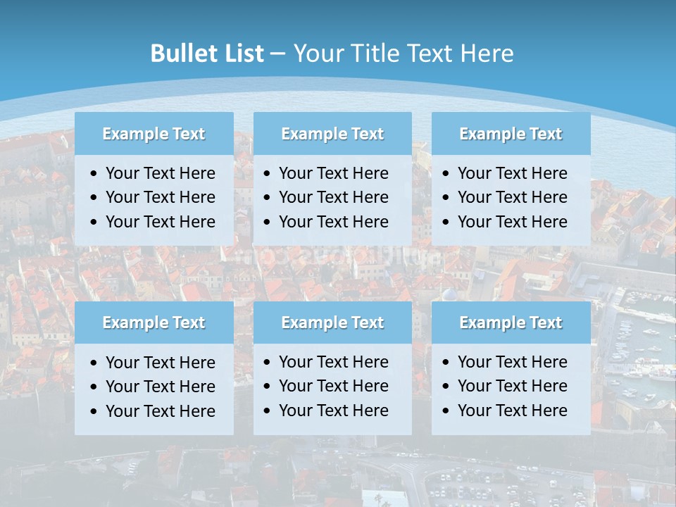 Ship Town Harbor PowerPoint Template