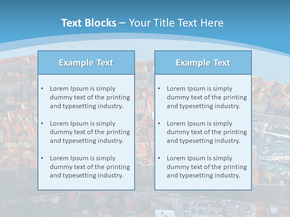 Ship Town Harbor PowerPoint Template
