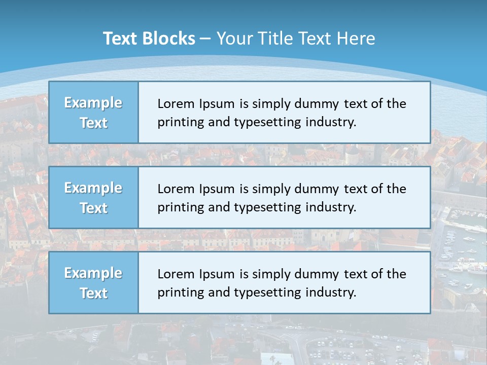 Ship Town Harbor PowerPoint Template