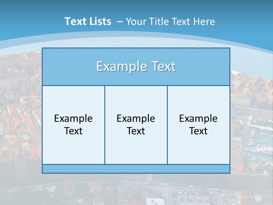Ship Town Harbor PowerPoint Template