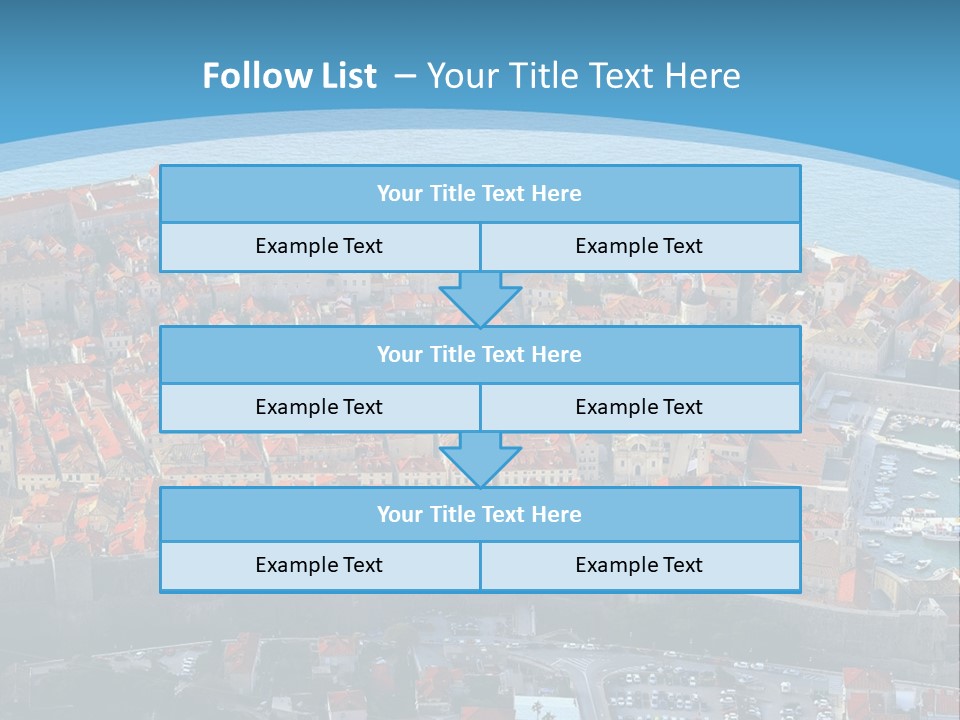 Ship Town Harbor PowerPoint Template