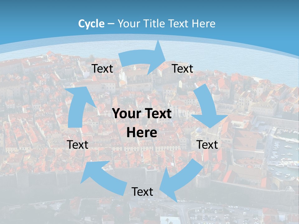 Ship Town Harbor PowerPoint Template