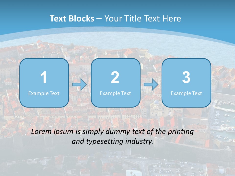 Ship Town Harbor PowerPoint Template