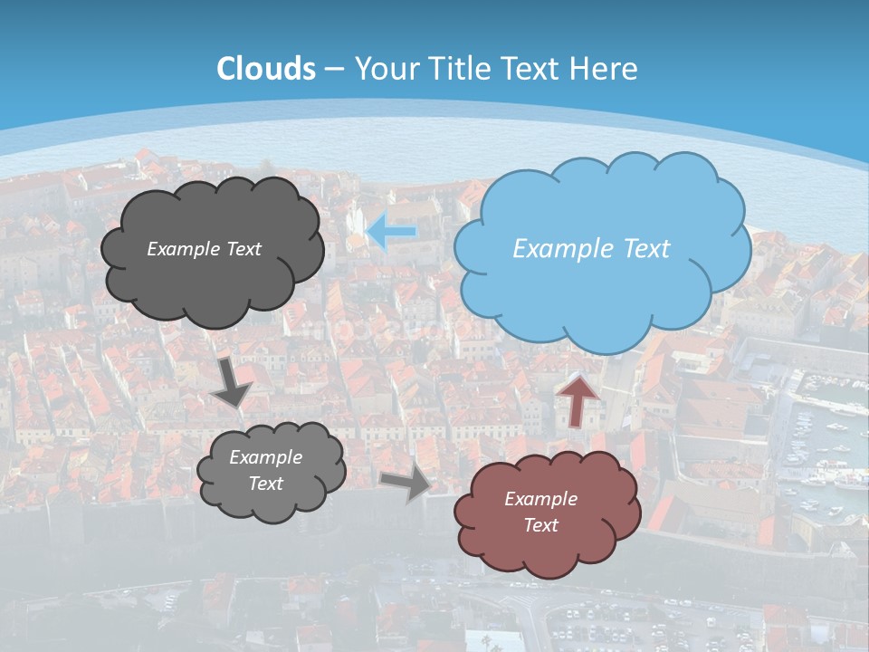 Ship Town Harbor PowerPoint Template