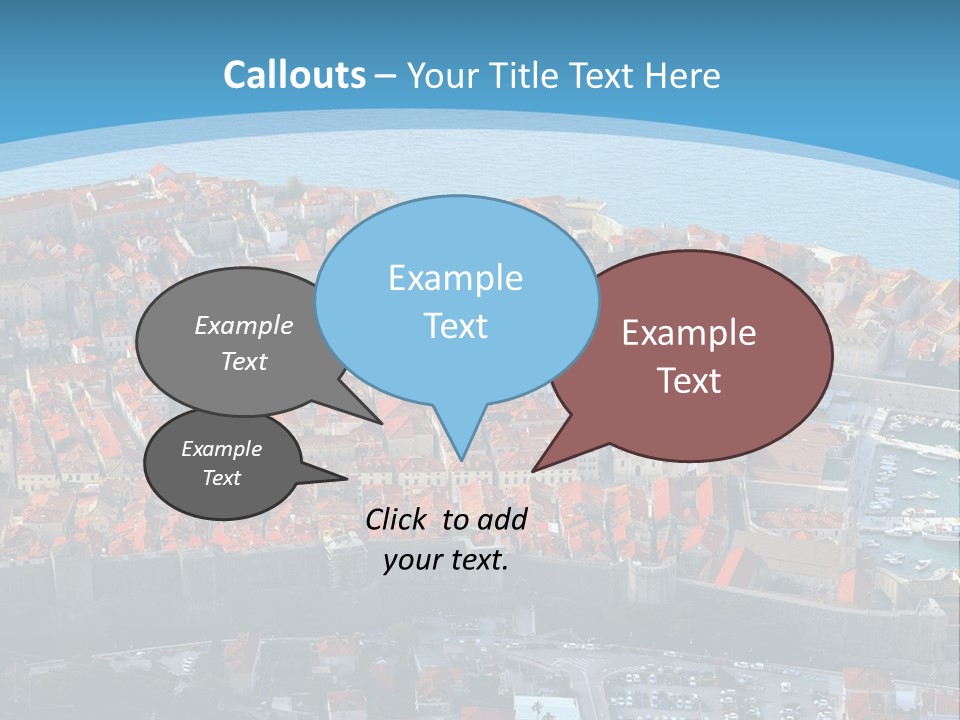 Ship Town Harbor PowerPoint Template