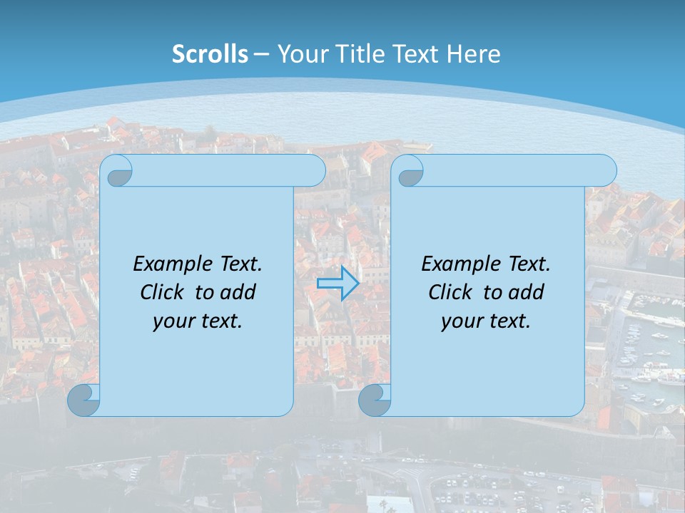 Ship Town Harbor PowerPoint Template