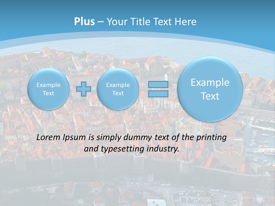 Ship Town Harbor PowerPoint Template