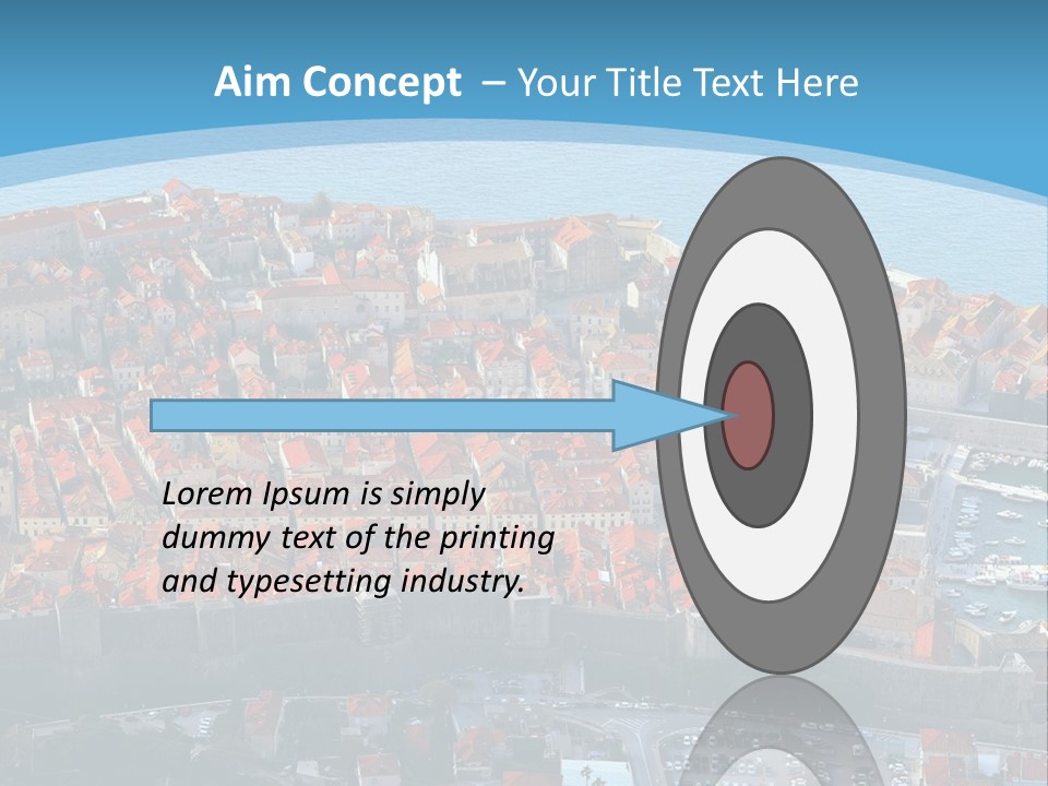 Ship Town Harbor PowerPoint Template