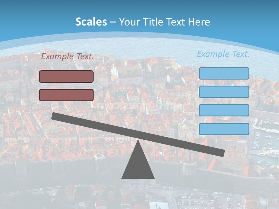 Ship Town Harbor PowerPoint Template