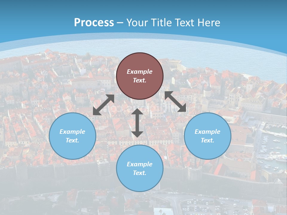Ship Town Harbor PowerPoint Template