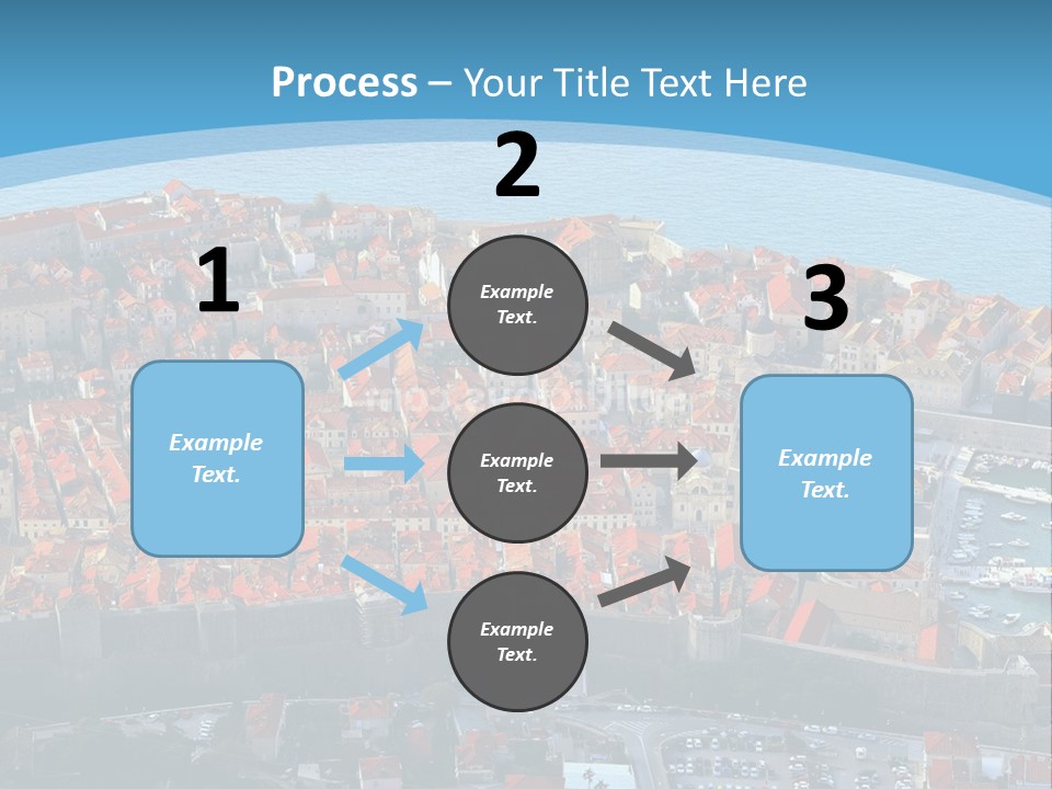 Ship Town Harbor PowerPoint Template