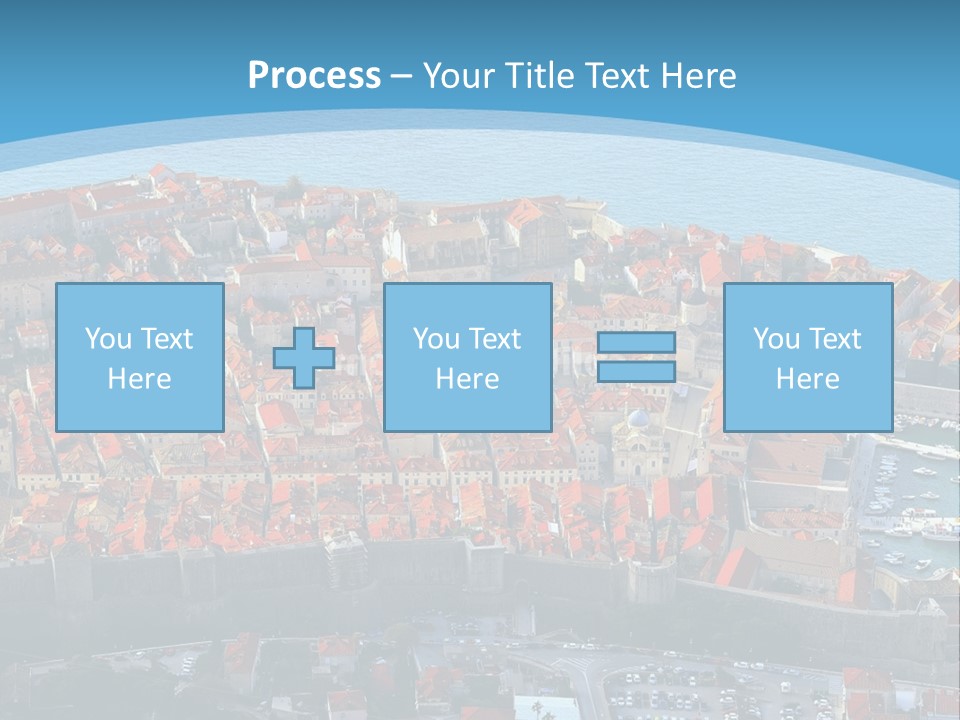 Ship Town Harbor PowerPoint Template