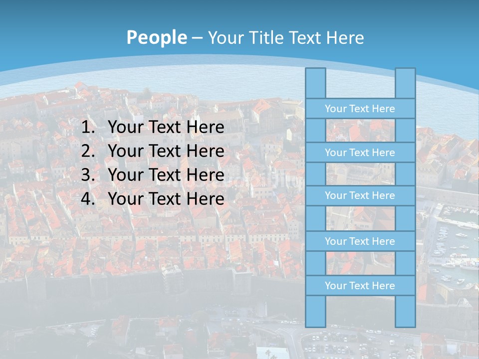 Ship Town Harbor PowerPoint Template