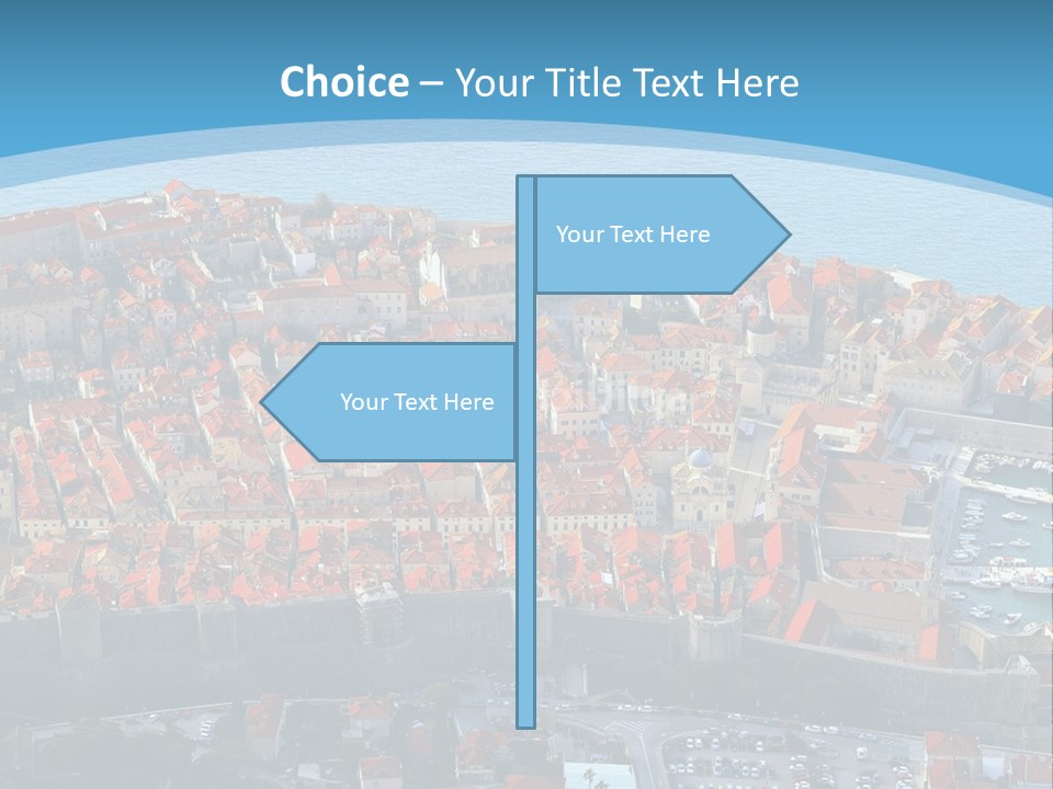 Ship Town Harbor PowerPoint Template