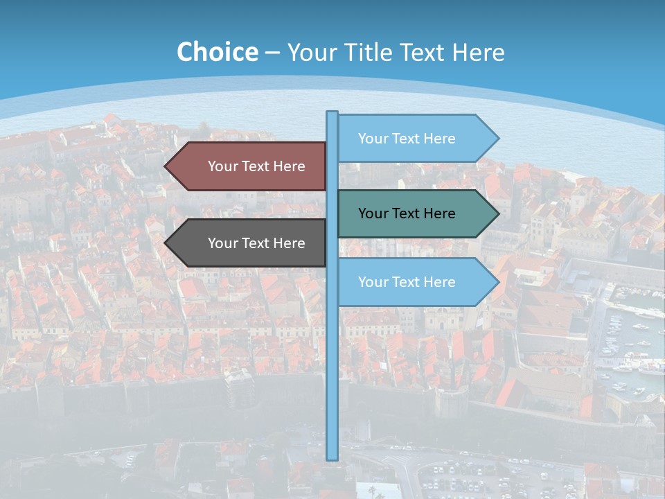 Ship Town Harbor PowerPoint Template