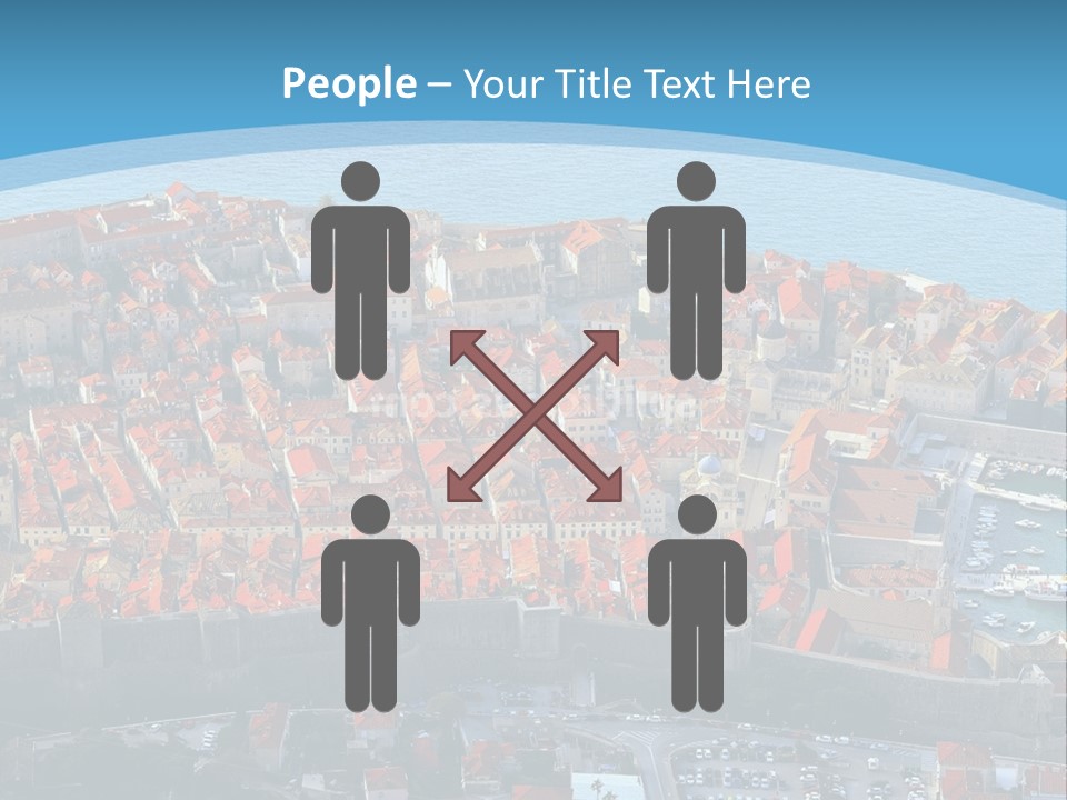 Ship Town Harbor PowerPoint Template