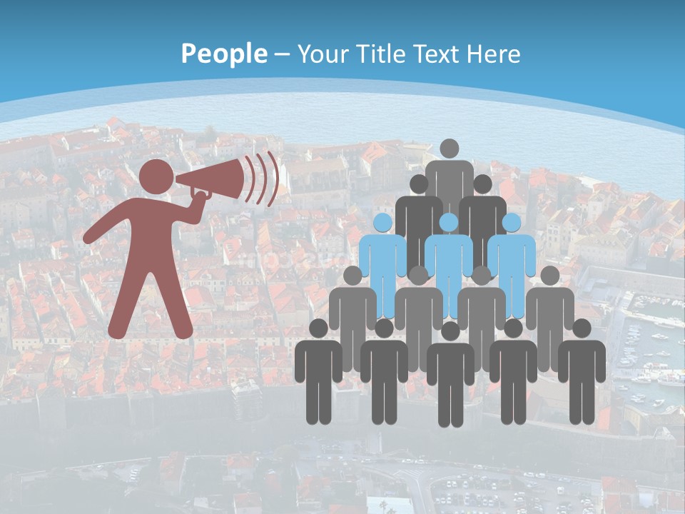 Ship Town Harbor PowerPoint Template