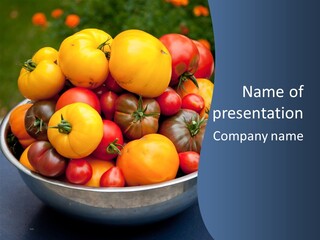 Vegetables Organic Vibrant PowerPoint Template