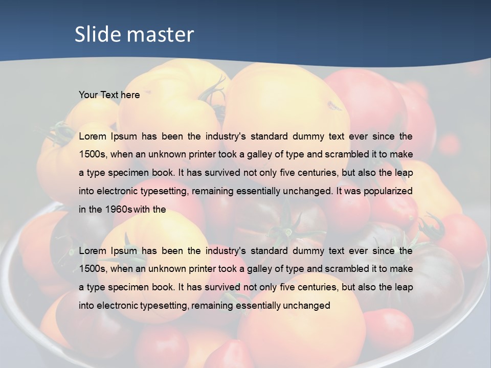 Vegetables Organic Vibrant PowerPoint Template