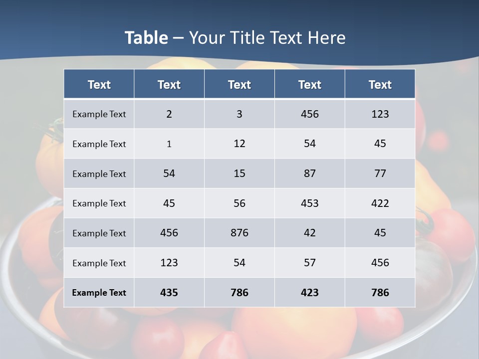 Vegetables Organic Vibrant PowerPoint Template