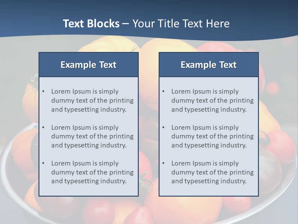 Vegetables Organic Vibrant PowerPoint Template