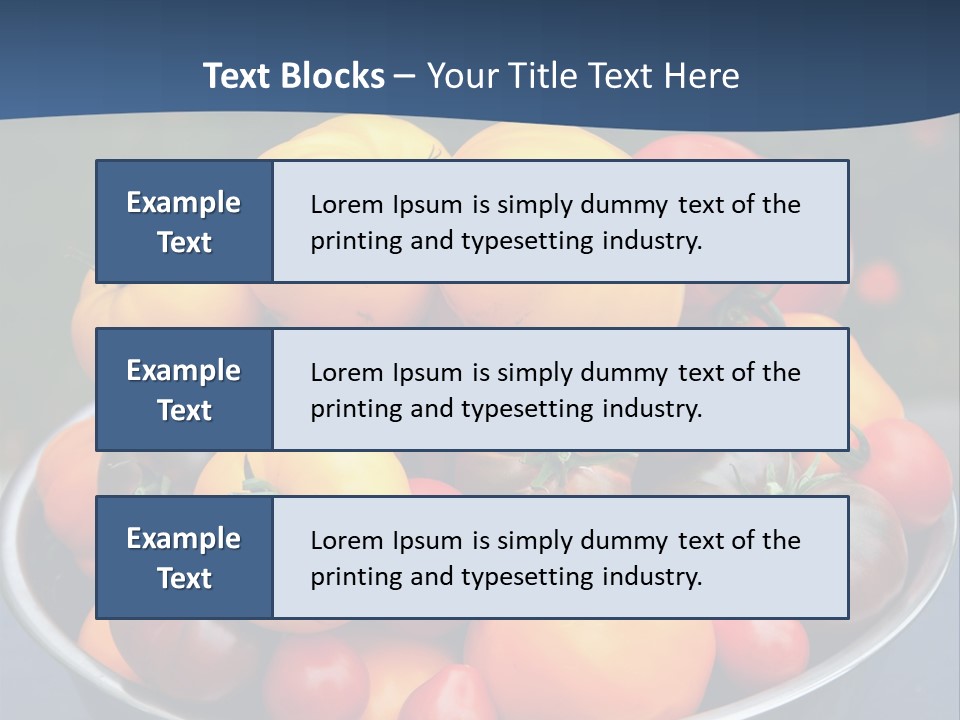 Vegetables Organic Vibrant PowerPoint Template
