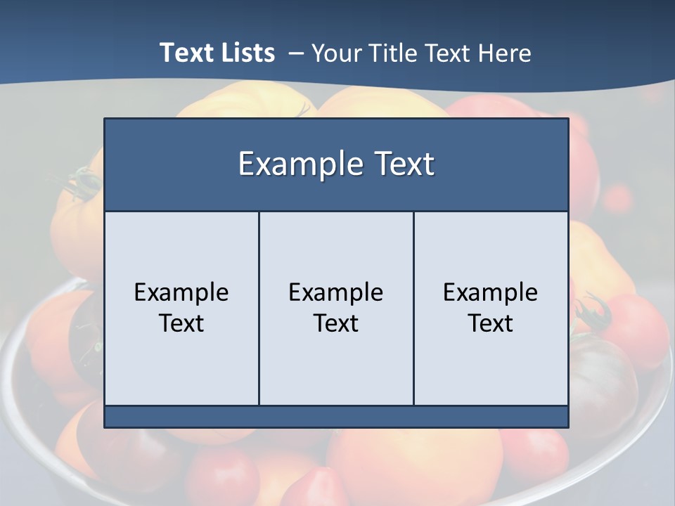 Vegetables Organic Vibrant PowerPoint Template