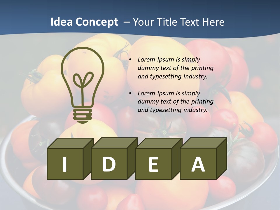 Vegetables Organic Vibrant PowerPoint Template