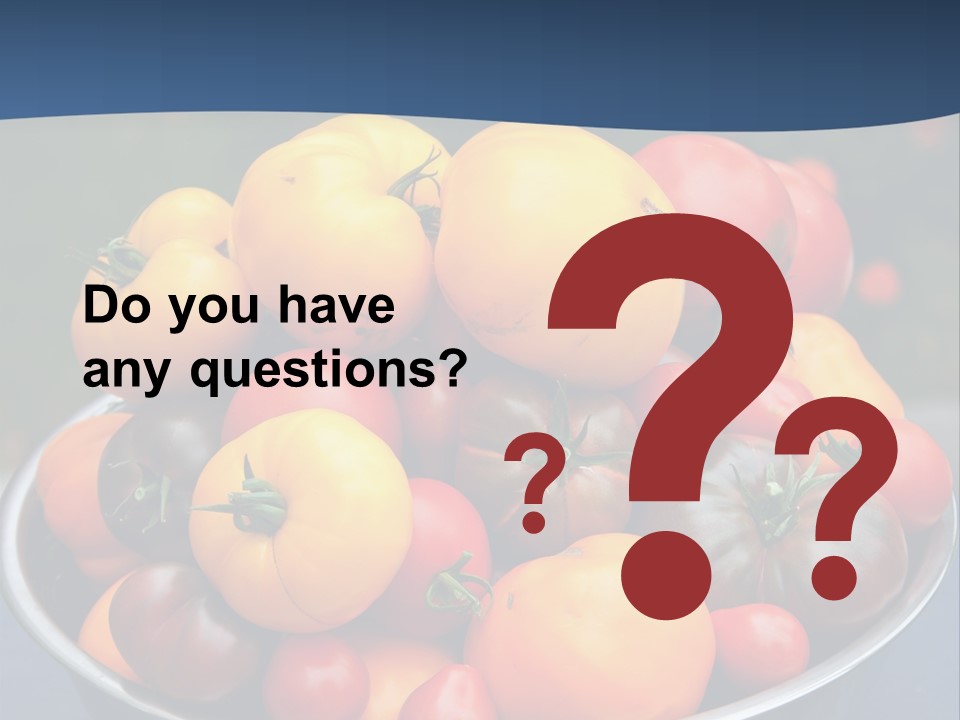 Vegetables Organic Vibrant PowerPoint Template