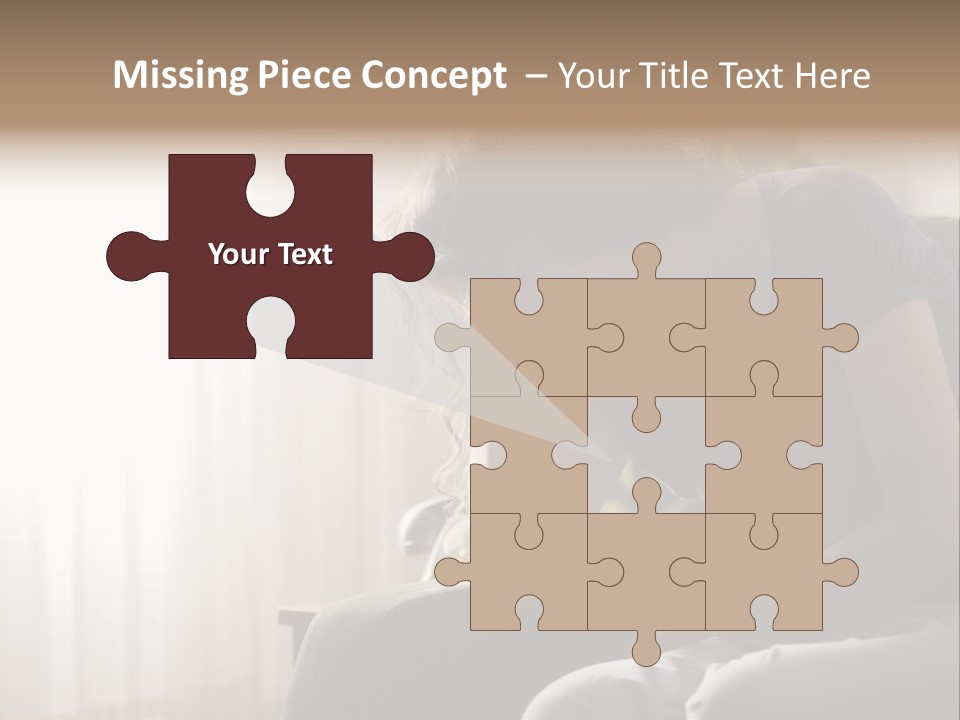 Indoors Displeased Distraught PowerPoint Template