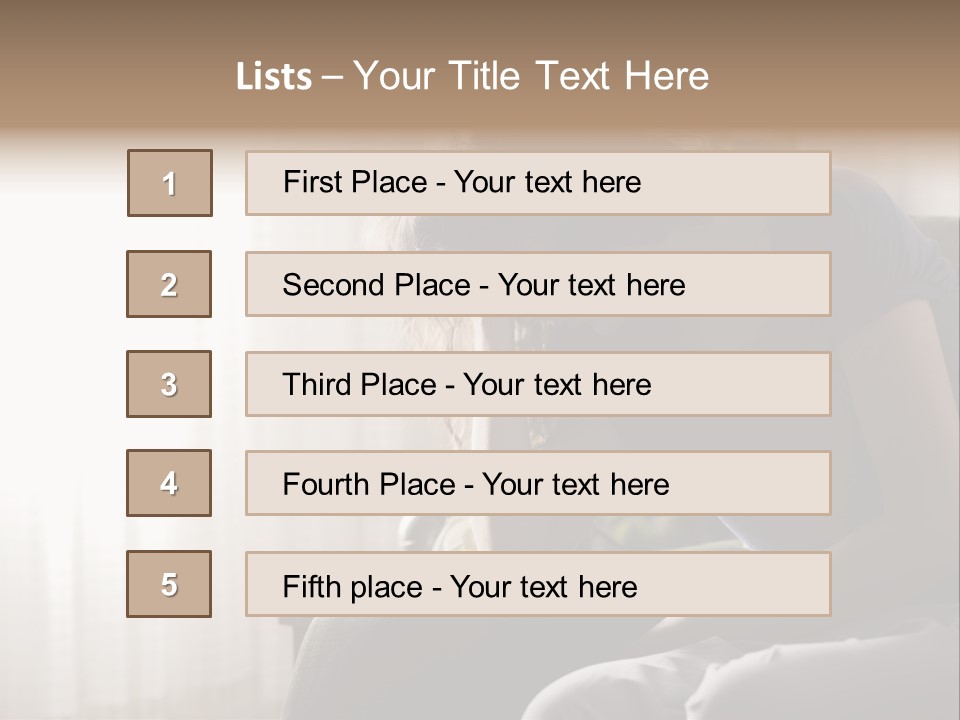 Indoors Displeased Distraught PowerPoint Template