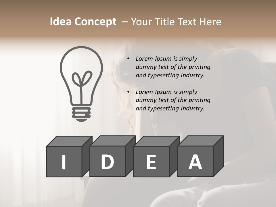 Indoors Displeased Distraught PowerPoint Template